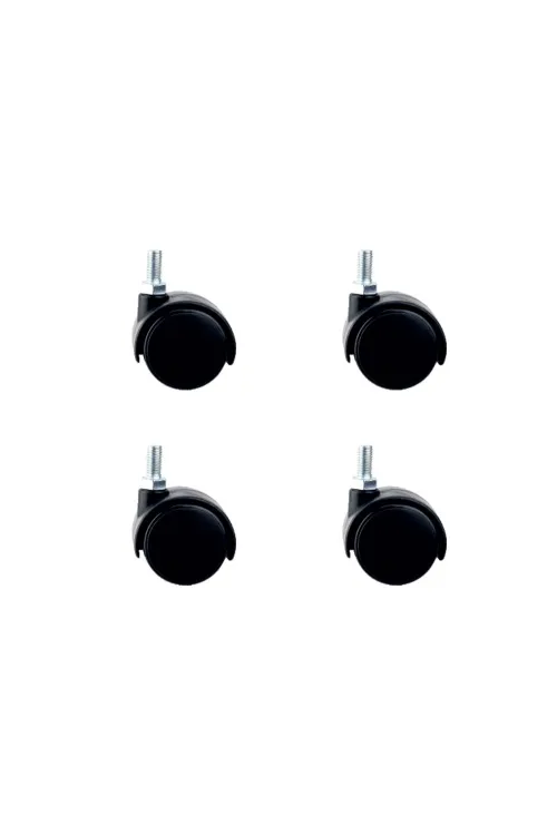 Küçük Plastik Vidalı Teker - 40 MM  HKS102 - 4 Adet