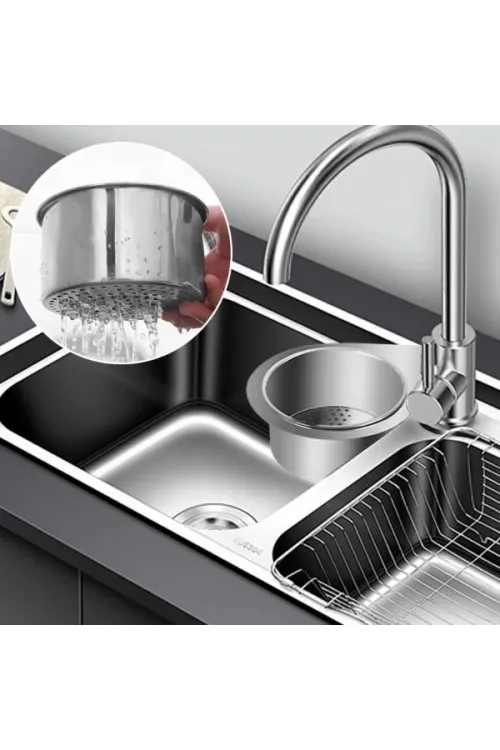 Kuğu Tasarımlı Paslanmaz Lavabo Drenaj Sepeti