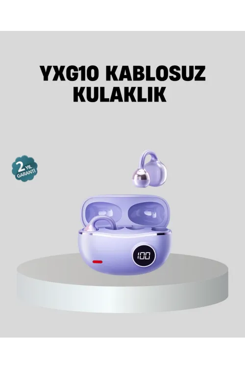 Kulak Arkası Klipsli Bluetooth Kulaklık Yxg10 Silikon Malzemeli Ergonomik