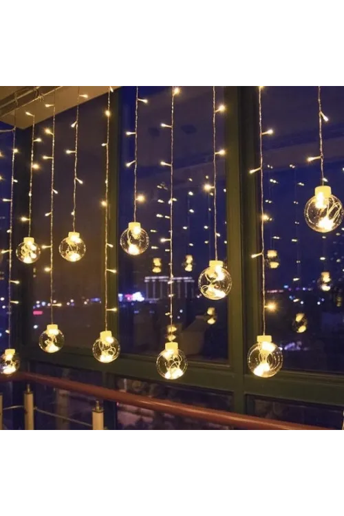 Küre Toplu Perde Led Işık