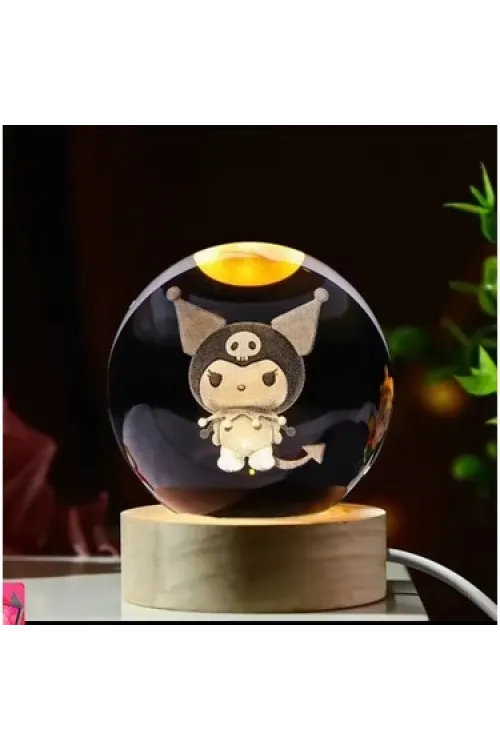 Kuromi Işıklı Cam Küre Kod 63