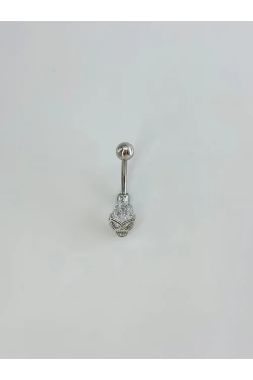 Kuru Kafa Detaylı Göbek Piercing - Pg0166