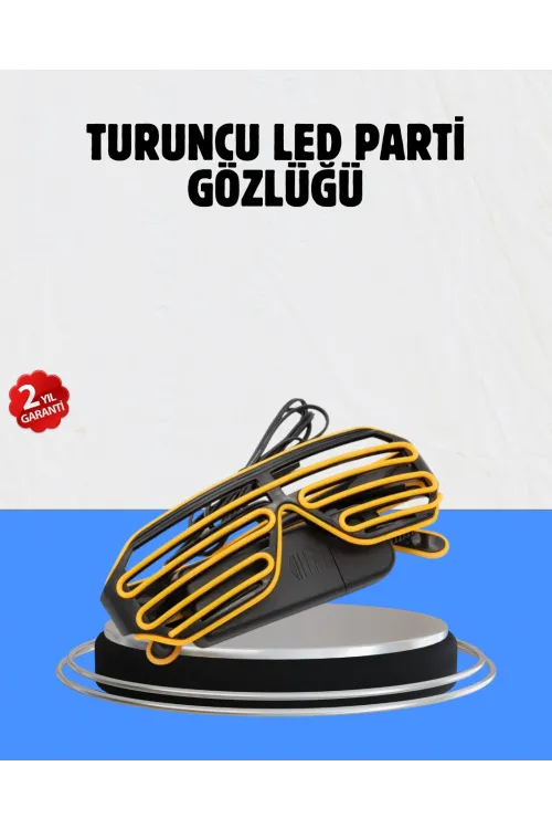 Kutlamalara Renk Katan Led Işıklı Parti Gözlüğü