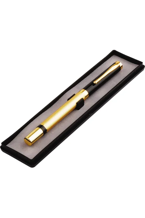 Kutulu Metal Roller Gold Siyah Kalem