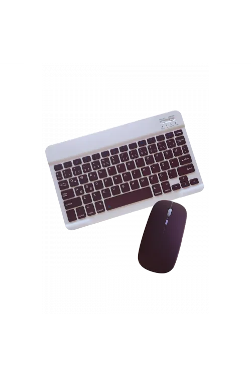 KYB71 Kablosuz Türkçe Q Klavye Mouse Set - Bordo