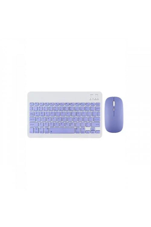 KYB71 Kablosuz Türkçe Q Klavye Mouse Set - Lila