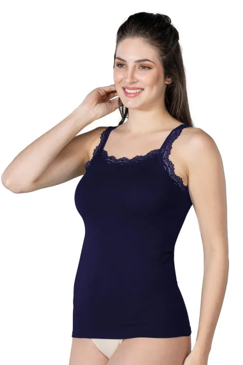 ieg™ LACİVERT  MI  1411 Modal Cotton Dantelli Atlet