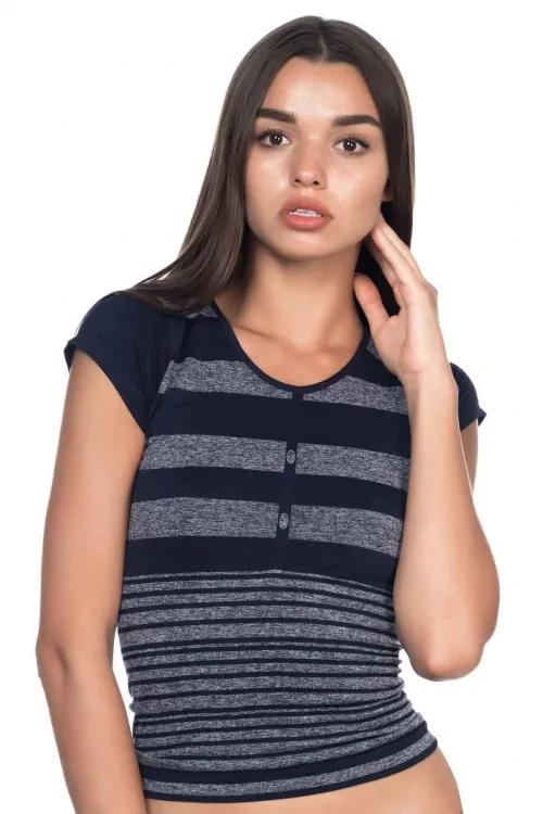 ieg™ LACİVERT MI  5026 Soft Seamless T Shirt