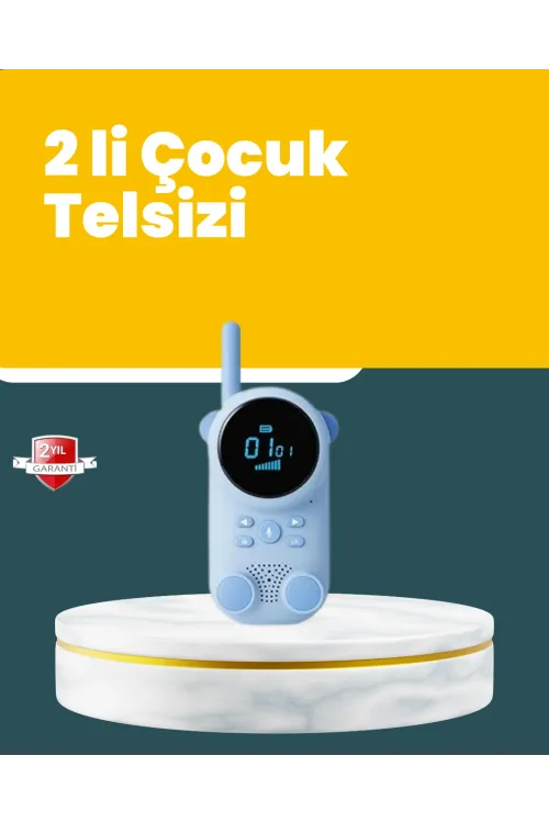 Lcd Ekranlı Çocuk Telsizi – İki Yönlü Ses, 1-3 Km Çekim Mesafesi