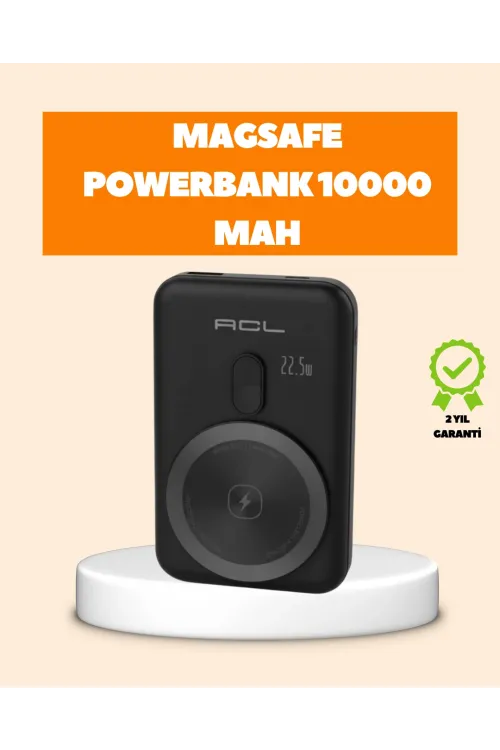 Lcd Ekranlı Kablosuz Powerbank Type C Ve Usb Çıkışlı