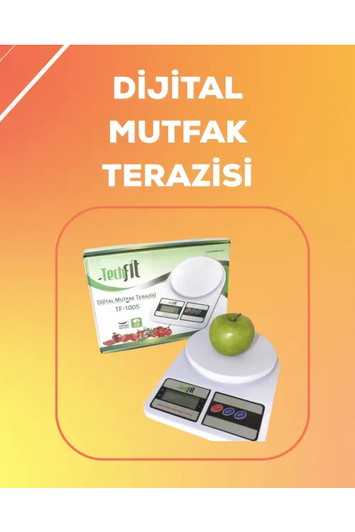 Lcd Ekranlı Yüksek Hassasiyetli Dijital Mutfak Terazisi