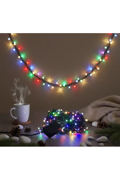 LED Damla Uçlu RGB Dekoratif Işık 10 Metre 100