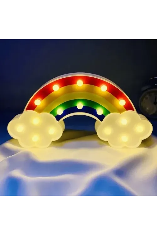 Led Işıklı Gökkuşağı Gece Lambası