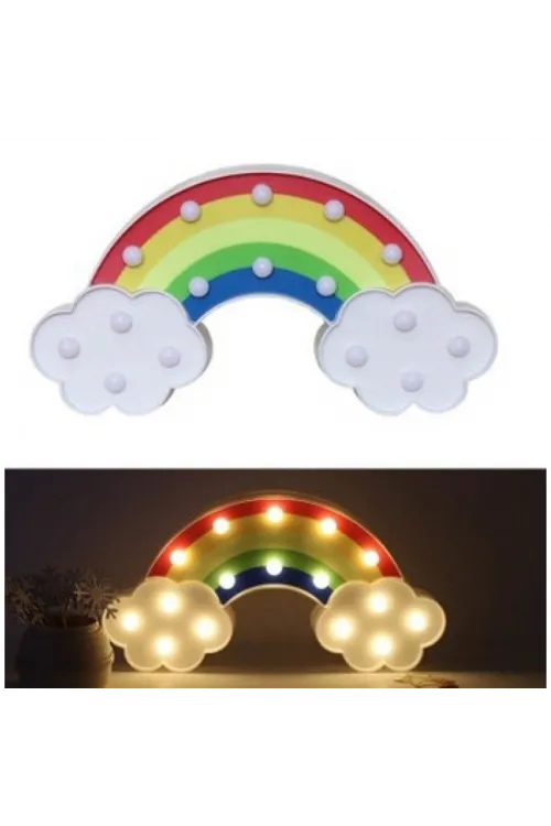 Led Işıklı Gökkuşağı Gece Lambası