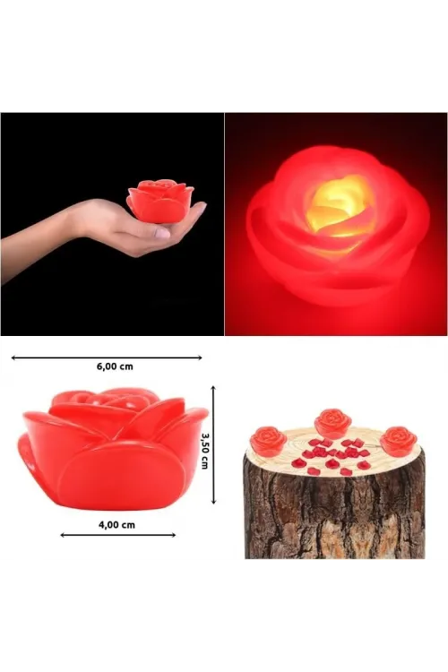 Led Işıklı Gül Romantik Gül