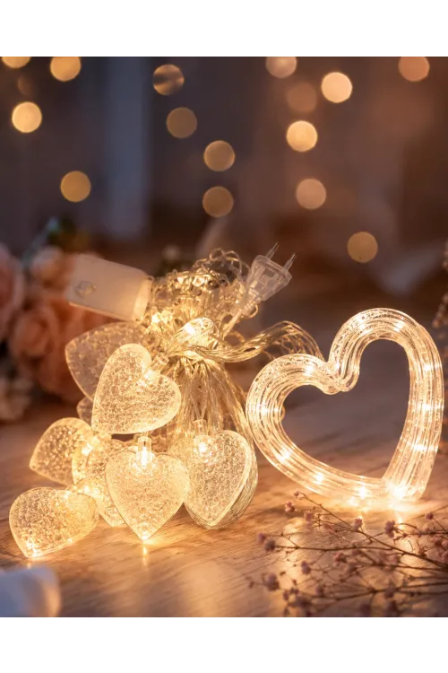 Led Kalp Neon Lamba Dekoratif Romantik Gece Ve Ortam Işığı