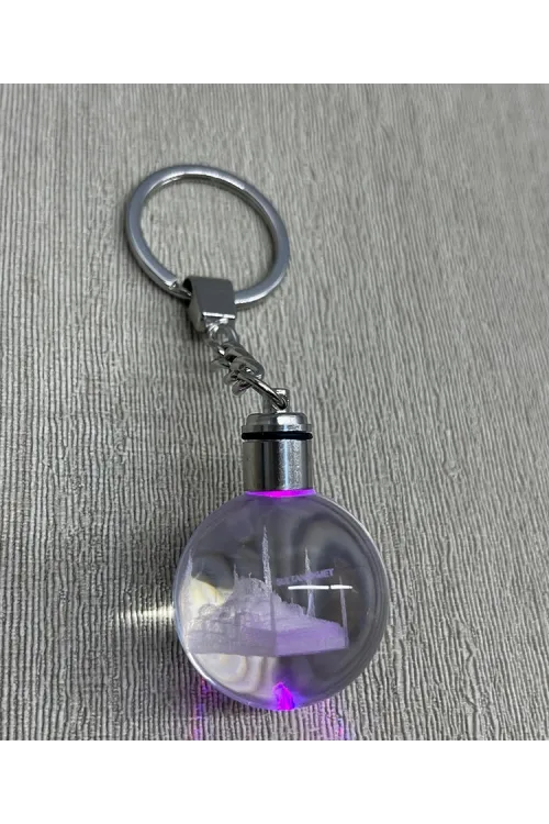 Ledli Sultanahmet Tasarımı Kristal Anahtarlık IEG3804