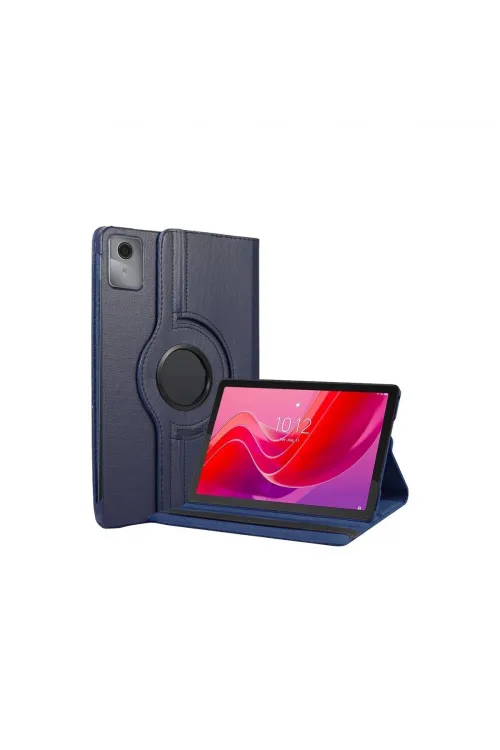 Lenovo Tab M11 Tb330fu 360 Tablet Deri Kılıf - Lacivert