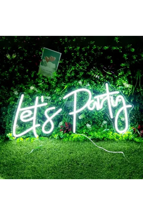 LetS Party Yazılı Neon Led