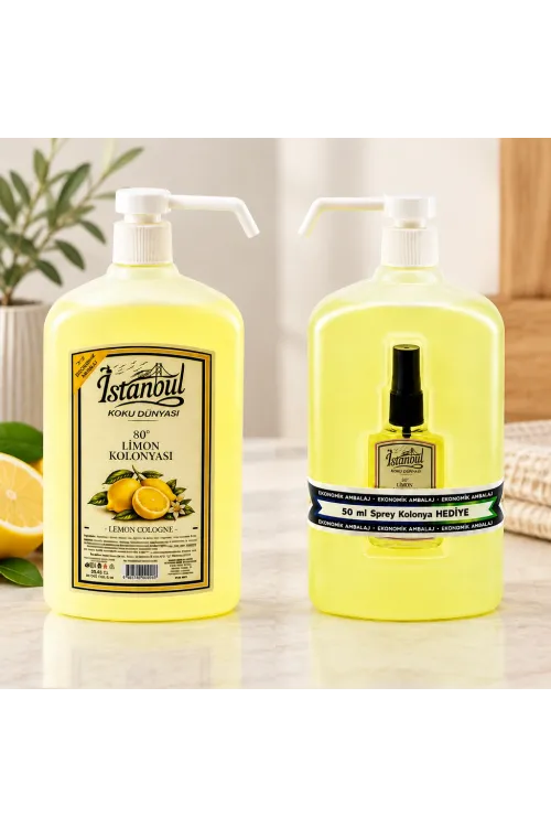 Limon Kokulu Pompalı Kolonya