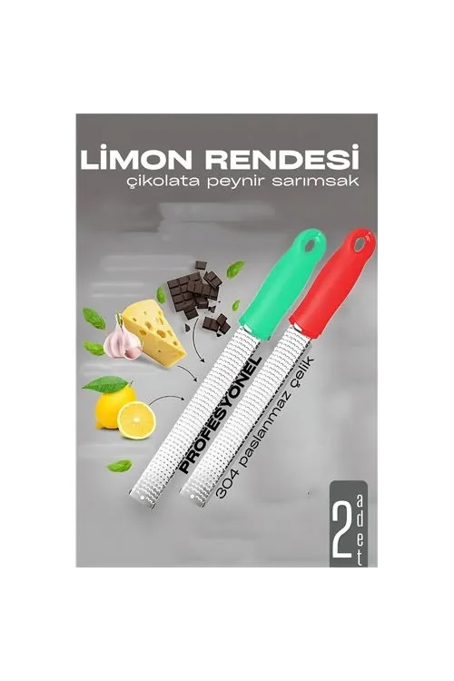 Limon Rendesi - Uzun Peynir Çikolata Sarımsak Rendesi 2 li set 721979