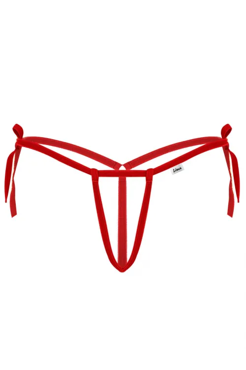 Liona Kırmızı İpli Kadın Fantezi G String