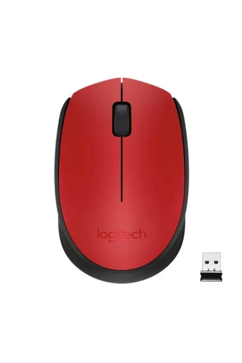 Logitech M171 USB Kırmızı Kablosuz Mouse