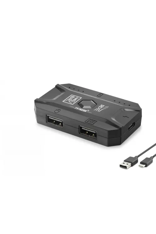 M1 Pro Mobil Oyun Klavye Mouse Dönüştürücü Adaptör Bluetooth 5.0 Type-C Siyah