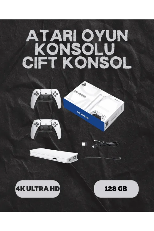 M15 Retro Konsol – 20.000 Oyunlu, Çift Gamepadli, 4k Hdmı