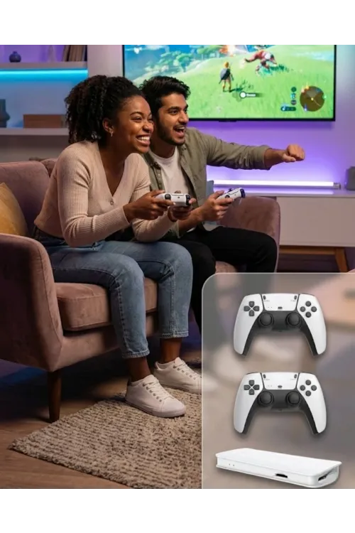 M15 Retro Konsol – 20.000 Oyunlu, Çift Gamepadli, 4k Hdmı