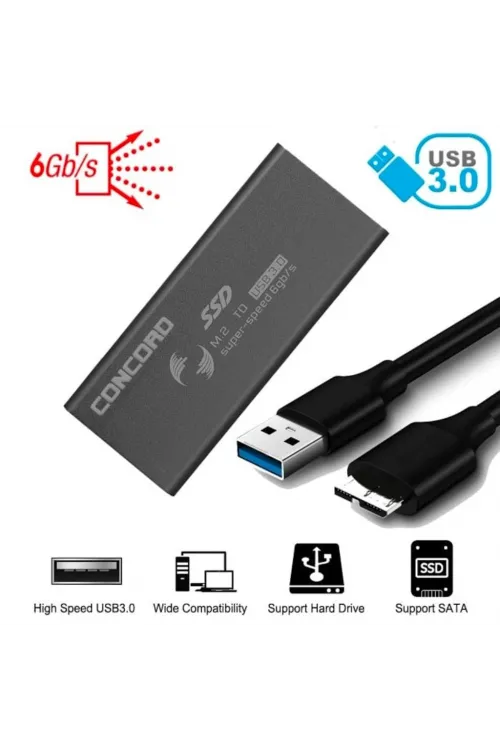 M2 Sata Ngff To Usb 3.0 Harddisk Kutusu Concord C-898