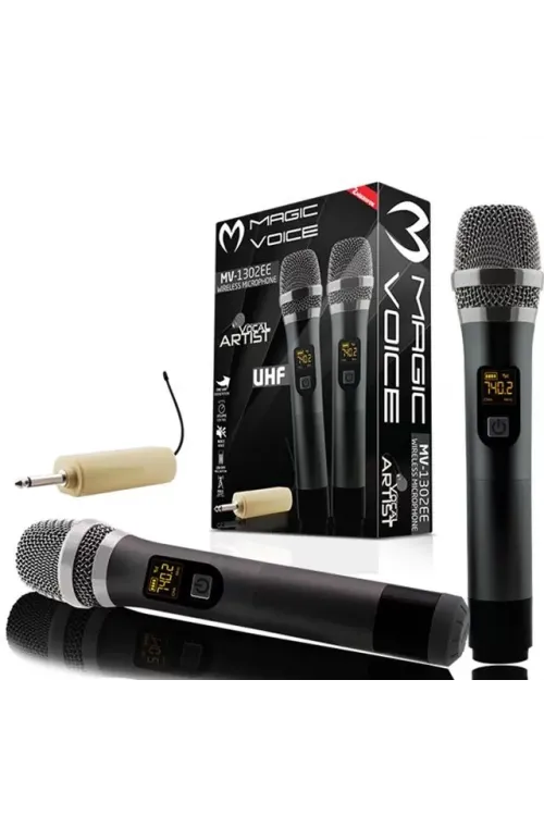 Magicvoice MV-1302EE  2 El Kablosuz Mikrofon