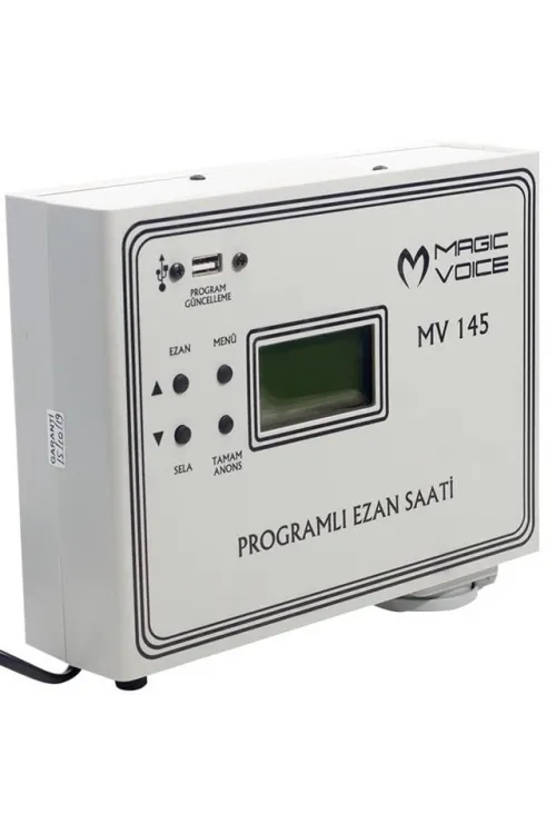 Magicvoice MV-145 3 Hocalı Programlı Duvar Tipi Ezan Saati