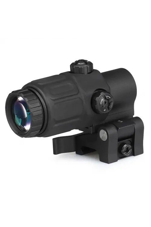 Magnifier 5x Yakınlaştırmalı Dürbün  22mm Ray Uyumlu, Katlanır Yaylı Ayaklı