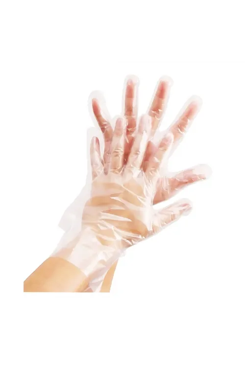 Makitami 100 Pcs Şeffaf Ve Naylon Eldiven Tek Kullanımlık Hdpe IEG33OK