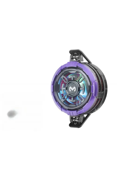 Manyetik Klipsli Telefon Soğutucu Fan Rgb Mor Siyah CX08AI