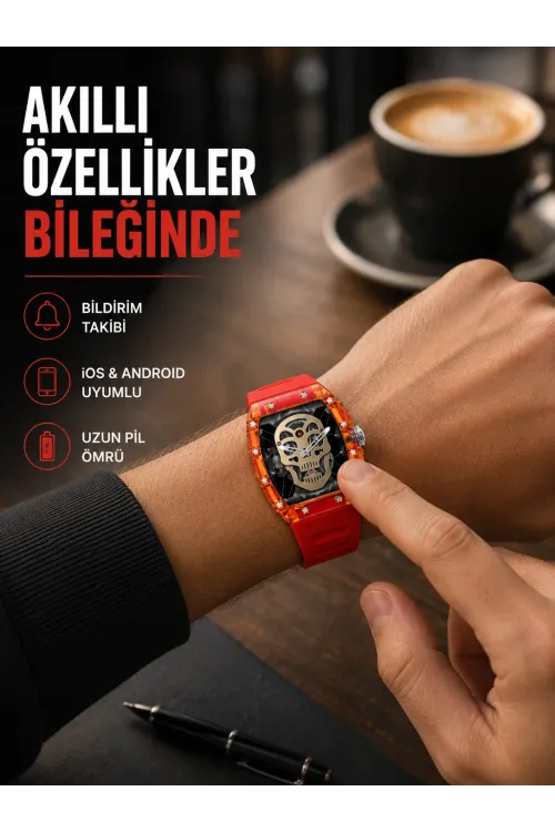 Manyetik Şarjlı Akıllı Saat İos Android Uyumlu Yeni Nesil