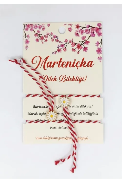 Marteniçka Bileklik 2li Papatya Model