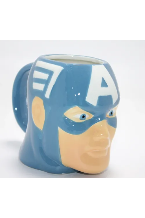 Marvel Captain America (Kaptan Amerika) 3D Kabartmalı  Kupa Bardak