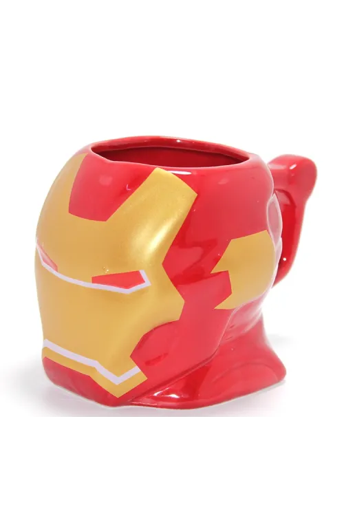 Marvel Iron Man Kabartmalı Kask Tasarımlı Kupa Bardak