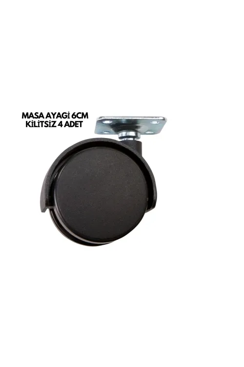 Masa Ayağı 6cm Kilitsiz 4 Adet