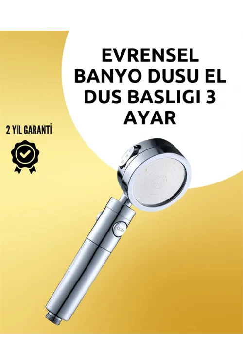 Masaj Ve Yağmur Modlu Çok İşlevli Paslanmaz Çelik Duş Başlığı