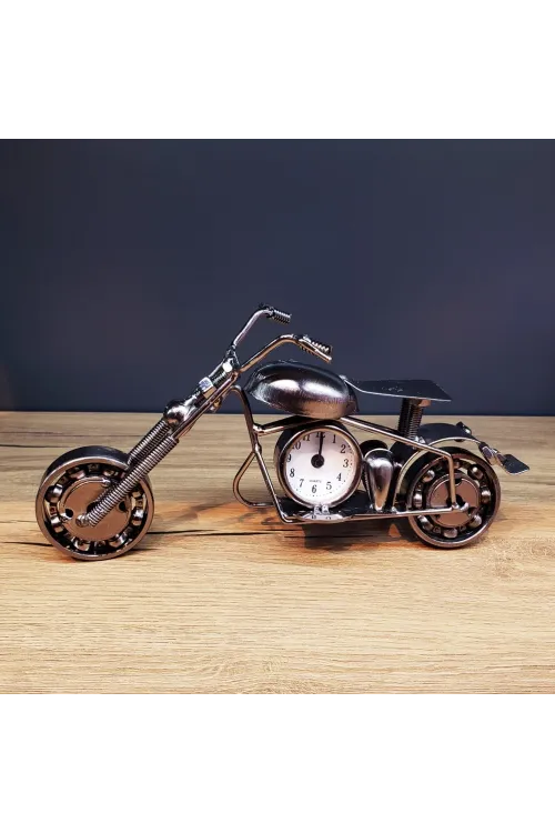 Masaüstü Dekoratif Metal Motor Saat