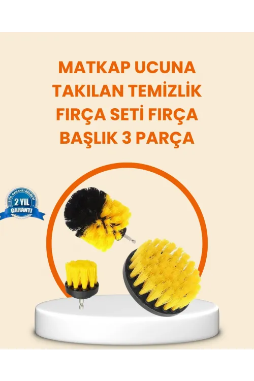 Matkap Ucu Fırça Seti Halı Fayans Zemin Temizliği