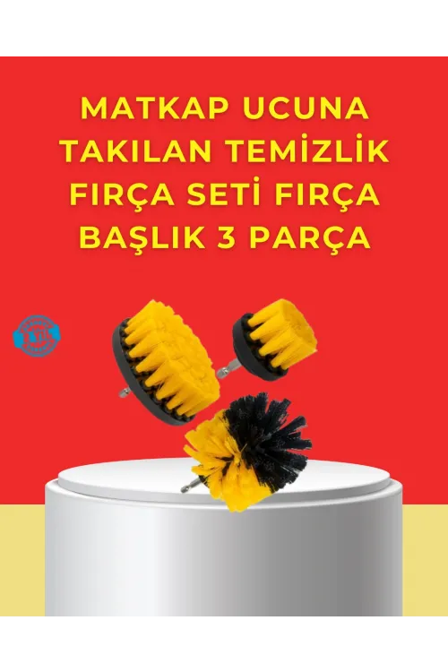 Matkap Ucu Temizlik Aparatı 3’lü Fırça Seti