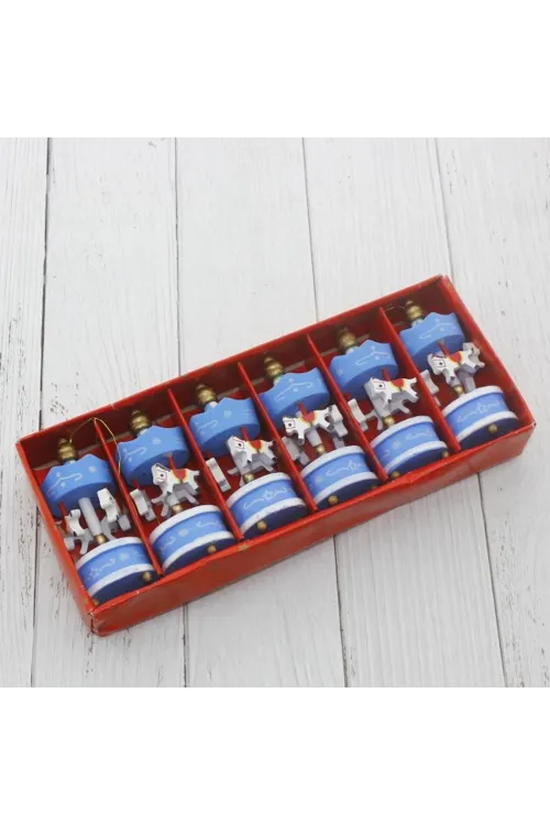 Mavi Mini Atlı Karınca 6 Lı