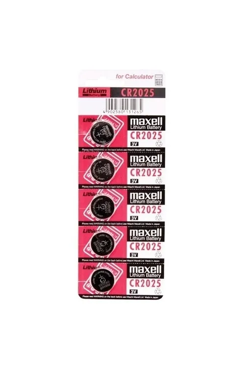 Maxell Cr2025 3v Lityum Düğme Pil 5li Paket