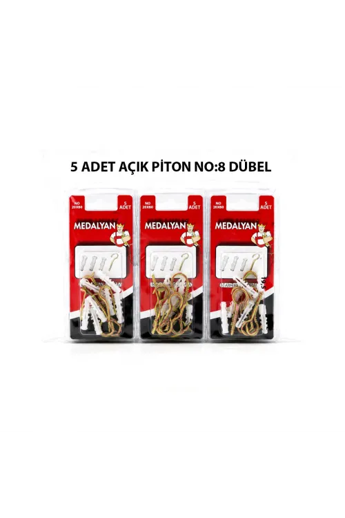 20x80 5 Pcs Açık Piton Dübelli IEGOI1X