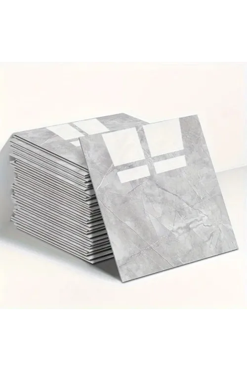 Mermer Desen Duvar Sticker Gri 30 x 30 Cm 1 Adet
