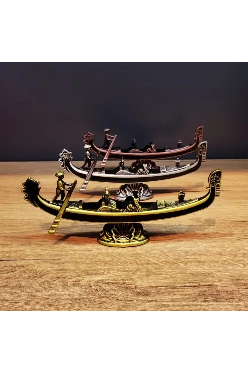 Metal Dekoratif Venedik Kayık